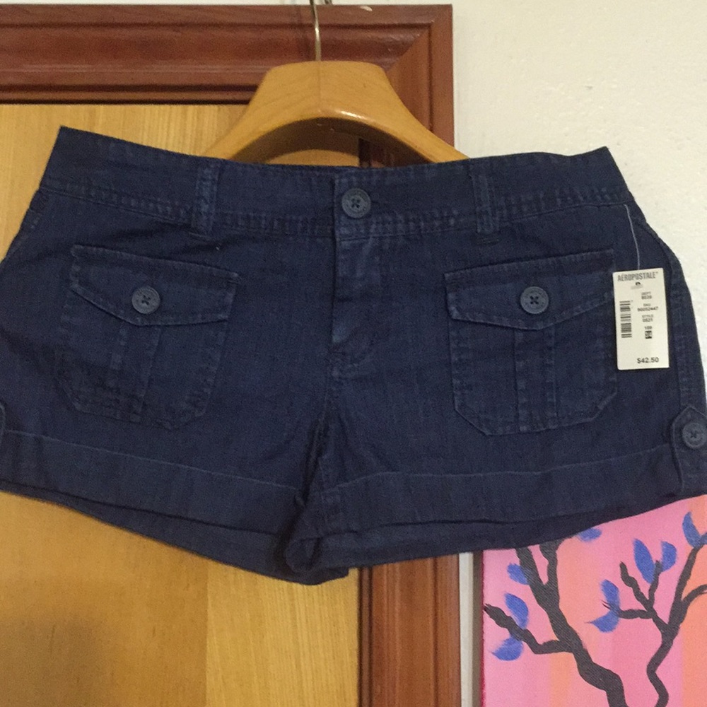 Aeropostale blue jean shorts pockets size 3 / 4